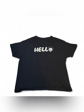 Lionel Richie Black "HELLO" Graphic Crewneck T-Shirt